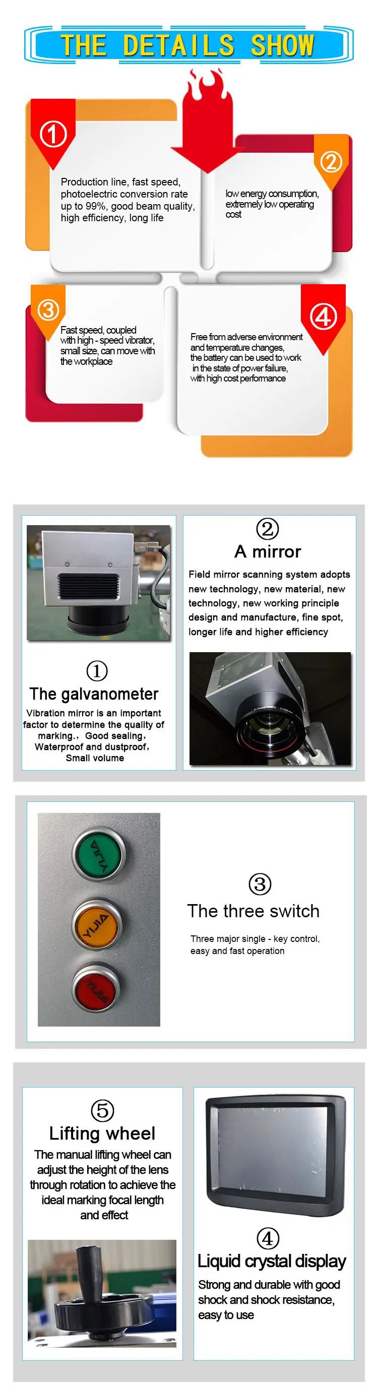 EARAIN BSL controller 20w 30w 50w flying laser marking machine for assembly line flow line pvc pipe