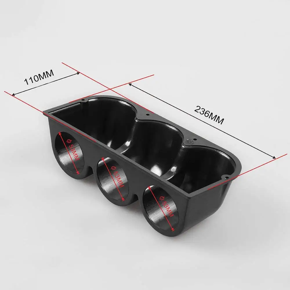 52mm 2/" Universal Car 3 Triple Hole Meter Panel Dash Gauge Mount Holder Pod ABS