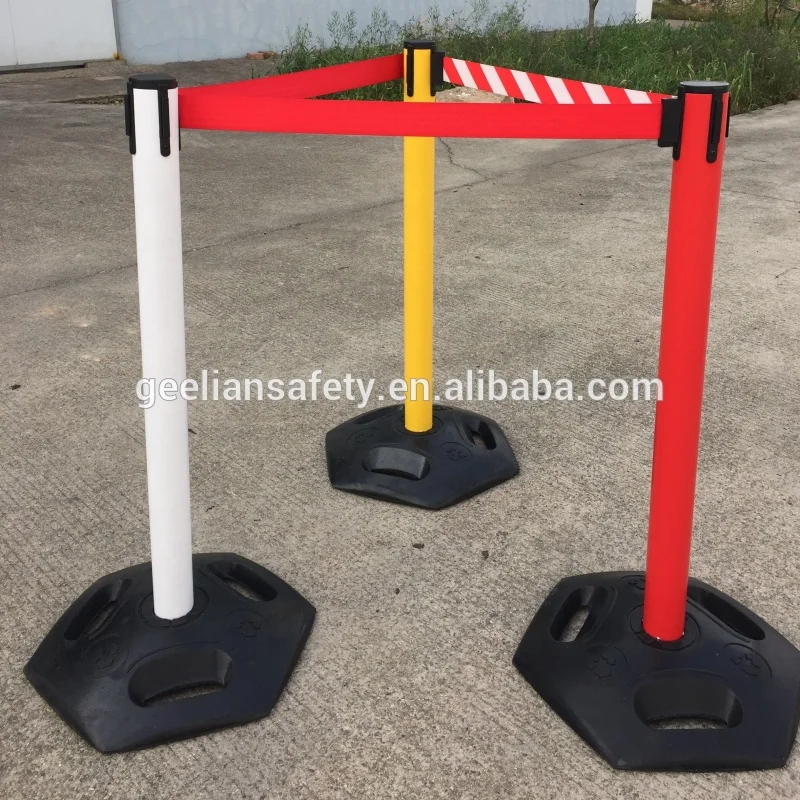 Retractable Belt Safety Wall Mounted Queue Barrier 3m 5m 10m Road