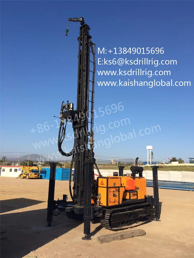 Portable Crawler Type Kw600 Water Well Drilling Machine/300m Borehole