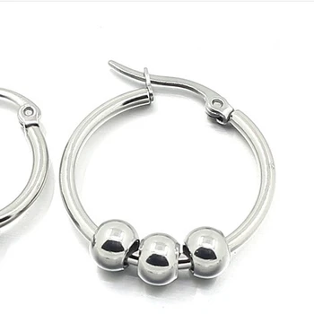 Es510118 Halo Fine Surgical Stainless Steel Men And Women Gold Es510118 Halo Fine Surgical Stainless Steel Men And Women Gold Huggie Earrings