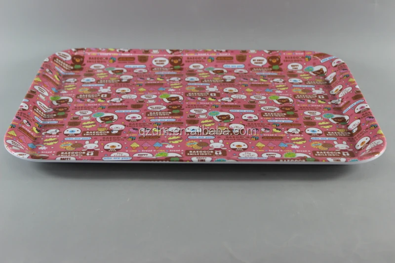 Custom Print Melamine Food Tary Plastic Kids Tary