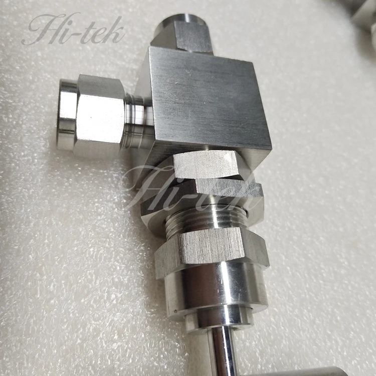 Stainless Steel Food Grade Panel Mount Double Ferrule 3/8" Needle Valve