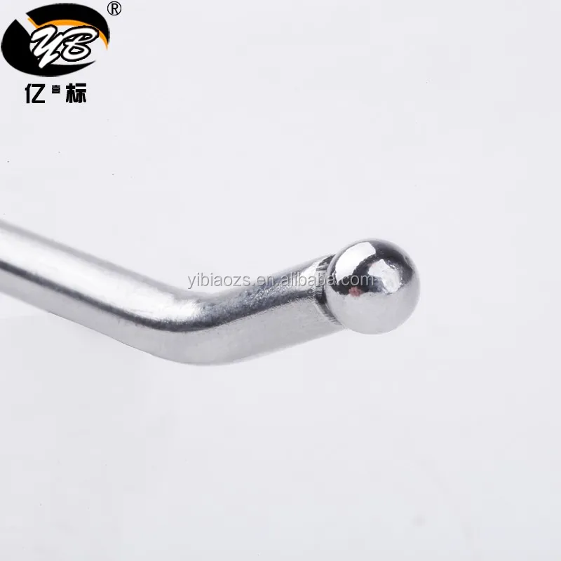 White Black Silver Color Wire Mesh Chrome Hanger Metal Gridwall Goods