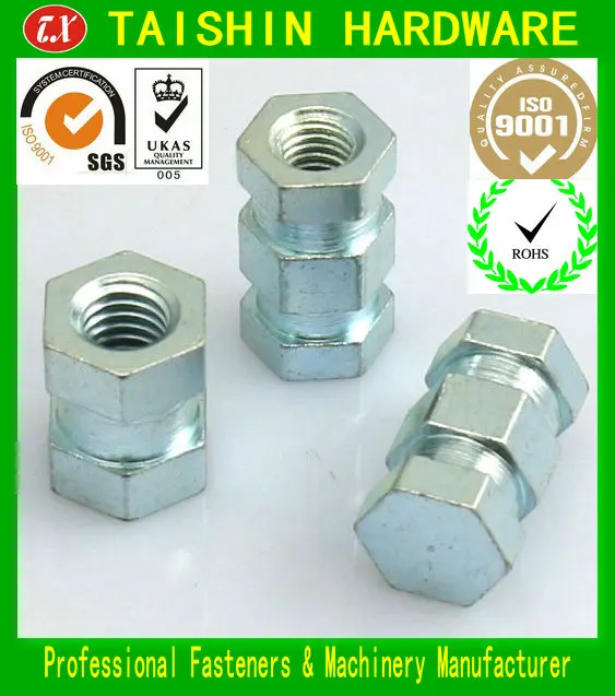 M10 entrenador Pernos /& Tuercas Taza Cuadrado Tuerca Hexagonal Hexagonal Pernos de carro Cinc Plateado
