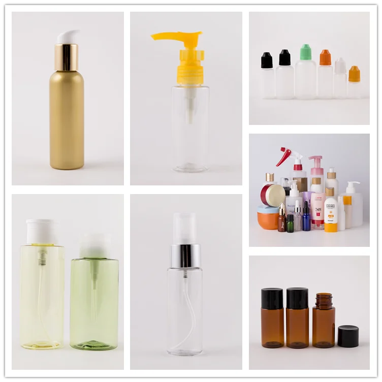 4oz 6oz Custom Printing Clear Purple Bottle Hair Gel Water Bpa Free