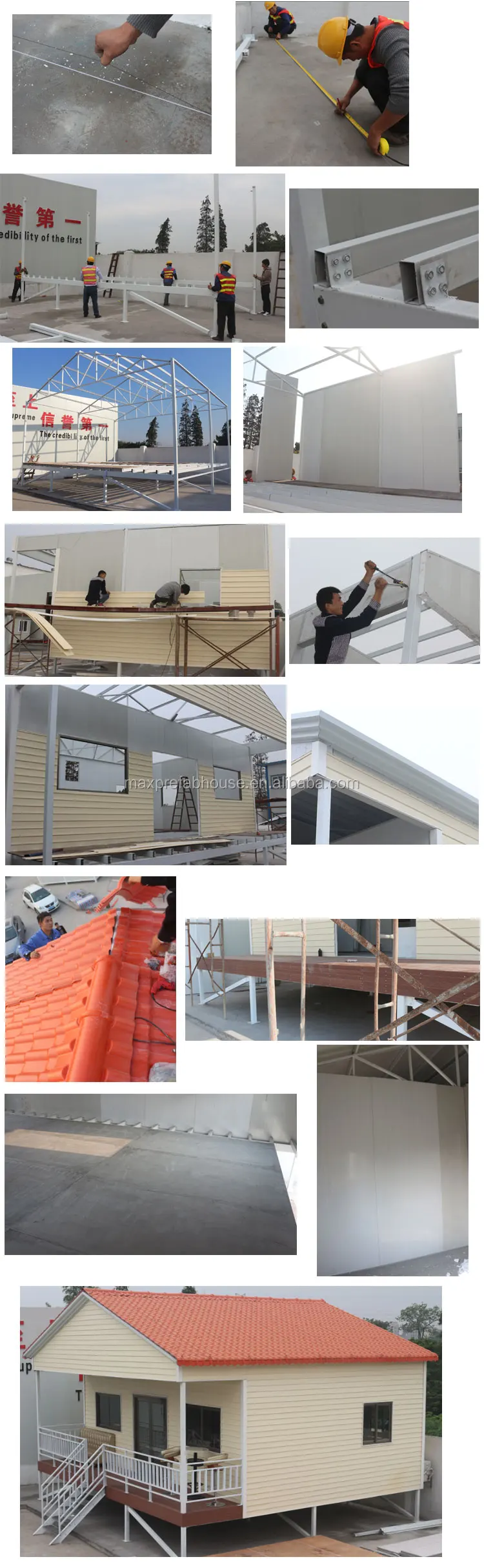 Kh5674 Kecil Mewah Fleksibel Desain Rumah Prefabrikasi Murah Rumah