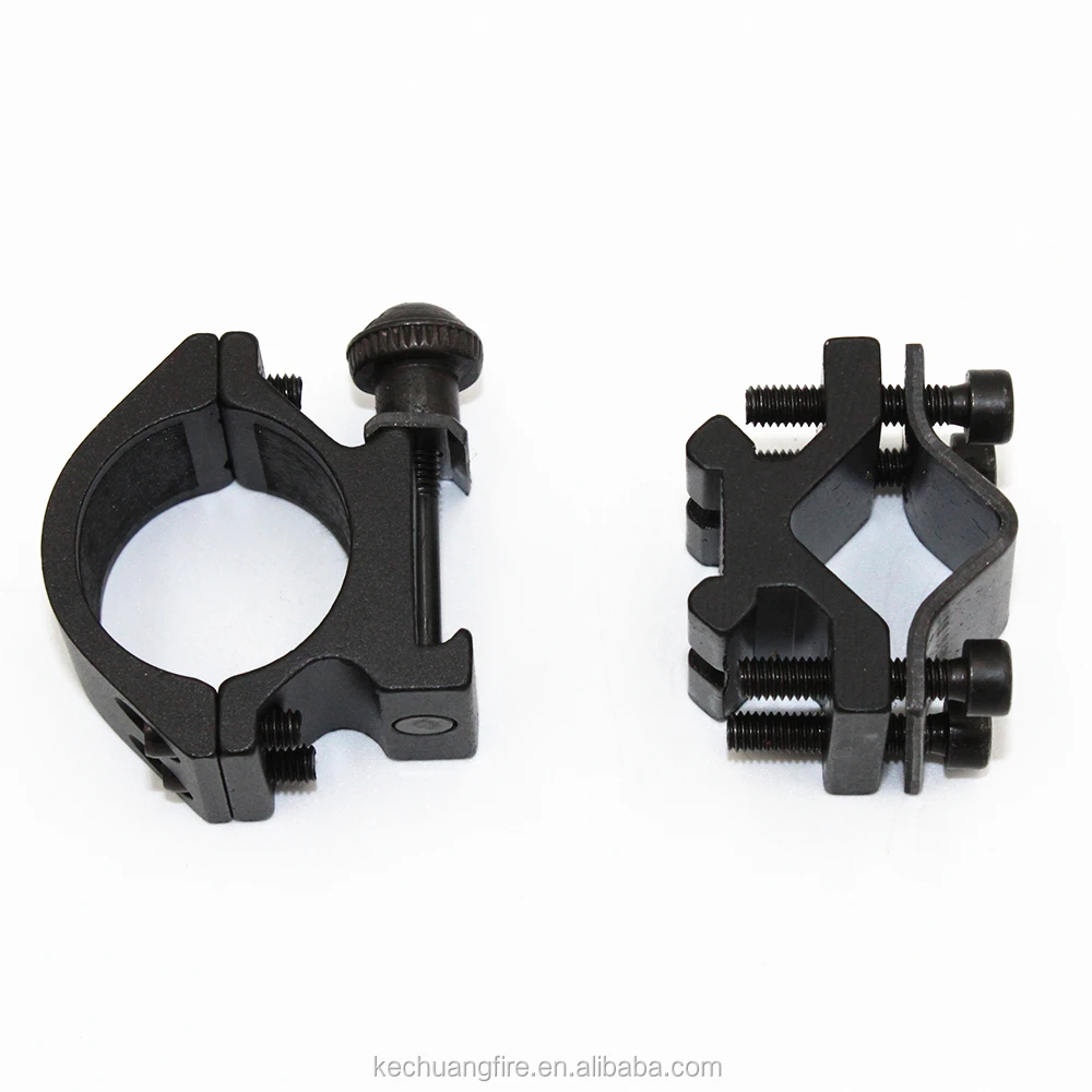 Universal Metal Rail Clip Rail Torch Mount Tactical Flashlight Laser