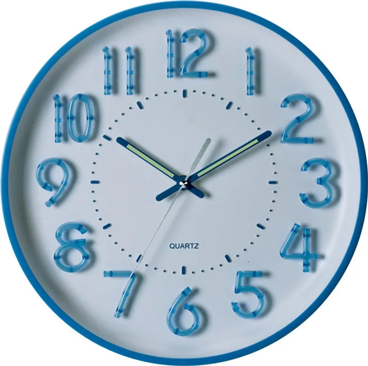 Luminous Hands And Dial Wall Clock Night Glowing Fashion Wall Clock