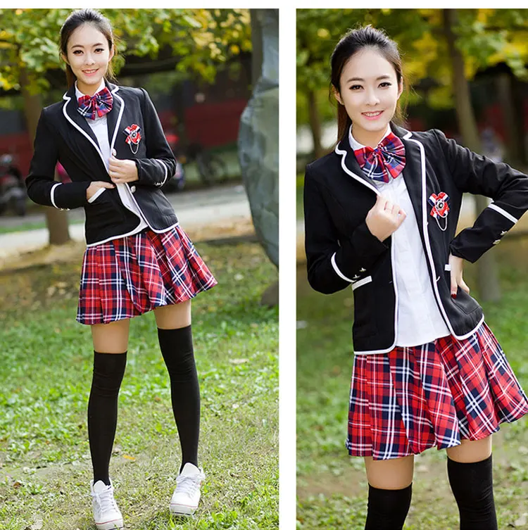 Custom new style of primary middle school uniform design for Girls and ...