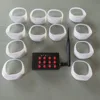 15 colors 8 zones RGB Change Colors Light up Led Flashing Wristband , Remote Controlled Led Glow Bracelet For Event