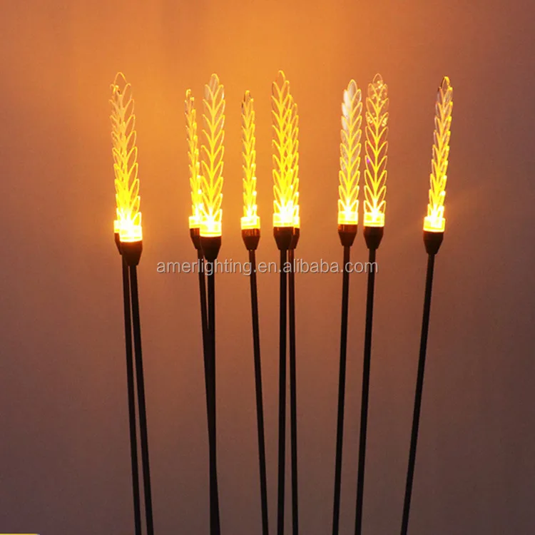 Height 80cm acrylic warm white wheat led garden light