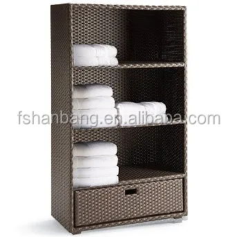 Modern Home Spa Resort Woven Resin Wicker Rattan Pool Towel Rack View Towel Rack Love Rattan Product Details From Foshan Hanbang Furniture Co Ltd On Alibaba Com