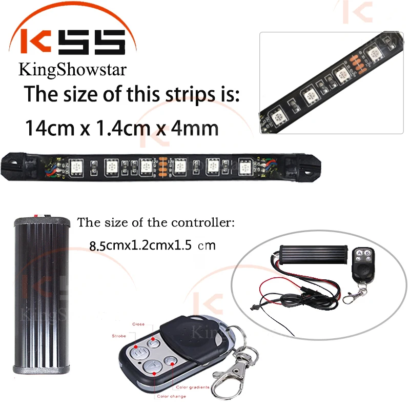 High Quality Decorative Motorcycle Led Light Kit With Remote and Controller