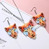 Fashion Cheap Womens Acrylic Animal Shaped Earrings And Necklace Jewelry Set