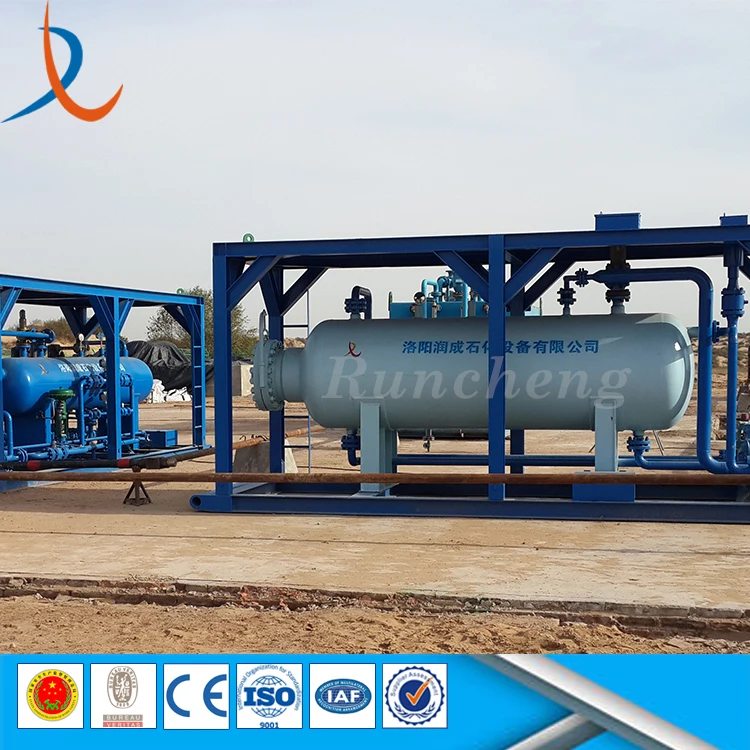 Horizontal Type Oilfield Three Phase Well Effluent Separator / H2s