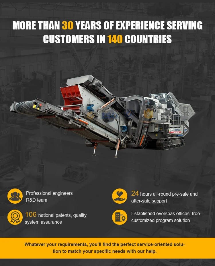 Concrete Crushing Recycling Equipment Track Crusher Screening Plant For