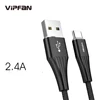 New 5V2.1A 1m Durable SR Cotton Braided Type C USB Cable compatible Android Mobile Phone