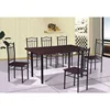Factory Export 7-Pieces Melamine Dining Table Set 1 table and 6 chairs for Kitchen Dining Room