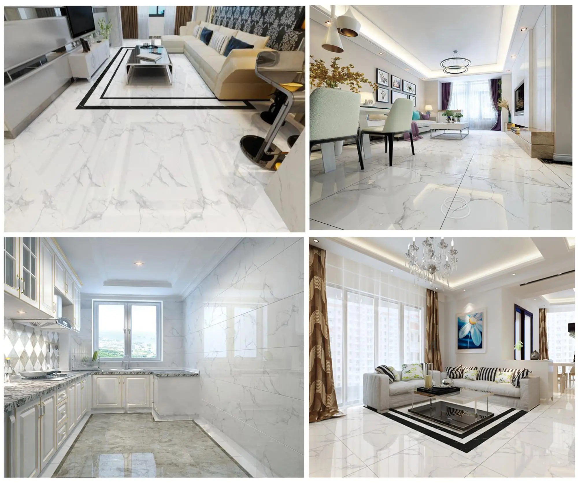 Best Selling White Calacatta Marble 24x24 Price List Porcelain Floor Tiles Qatar Buy Kajaria