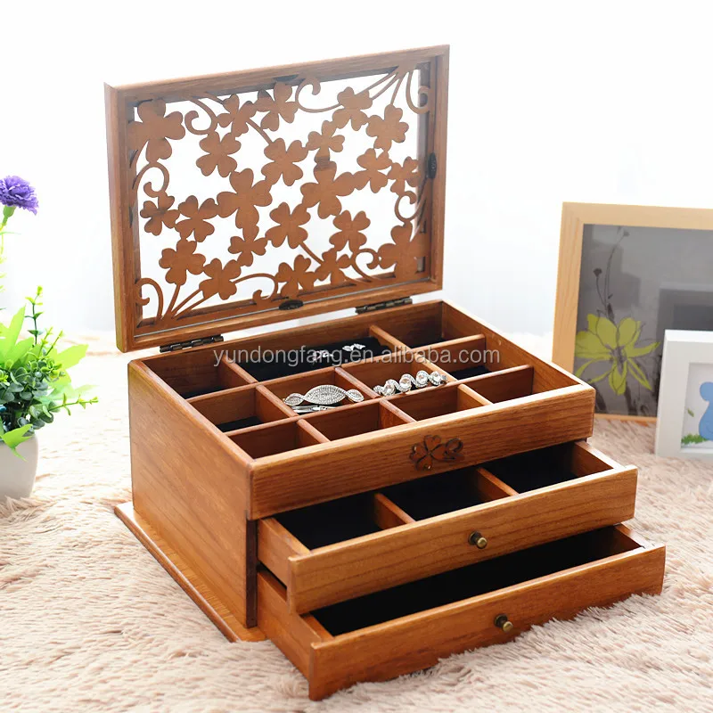 Antique Wood Treasure Box For Jewelry,Jewelry Box,Jewelry Case Buy