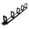 Good Price 1U rack mount cable manager with 5 plastic ring