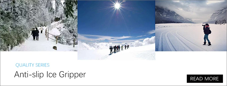 Outdoor professional safety cleats shoes anti-slip snow rubber ice gripper