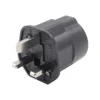 Yuadon 1310 Nickel plating 2 Pin EU socket to 3 Pin UK power converter
