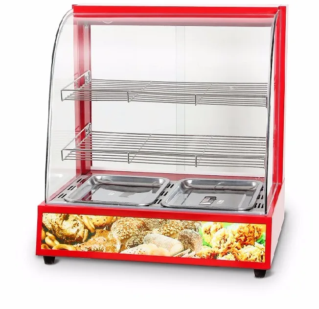 Ch2p Curved Glass Warming Showcase / Pie Warmer / Food Display Warmer