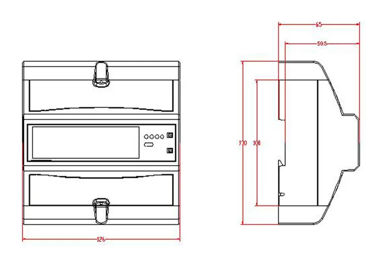 230v Single Or Three Phase Digital Electric Meter Hack Industrial Meter
