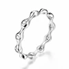 silver jewelry latest design cubic zirconia engagement rings Initial cz rings
