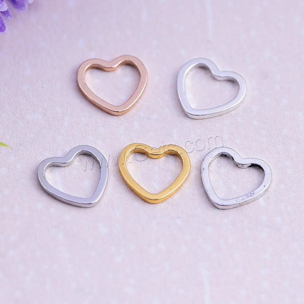 Wholesale more colors heart brass linking ring diy jewelry supplies