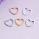 Wholesale more colors heart brass linking ring diy jewelry supplies