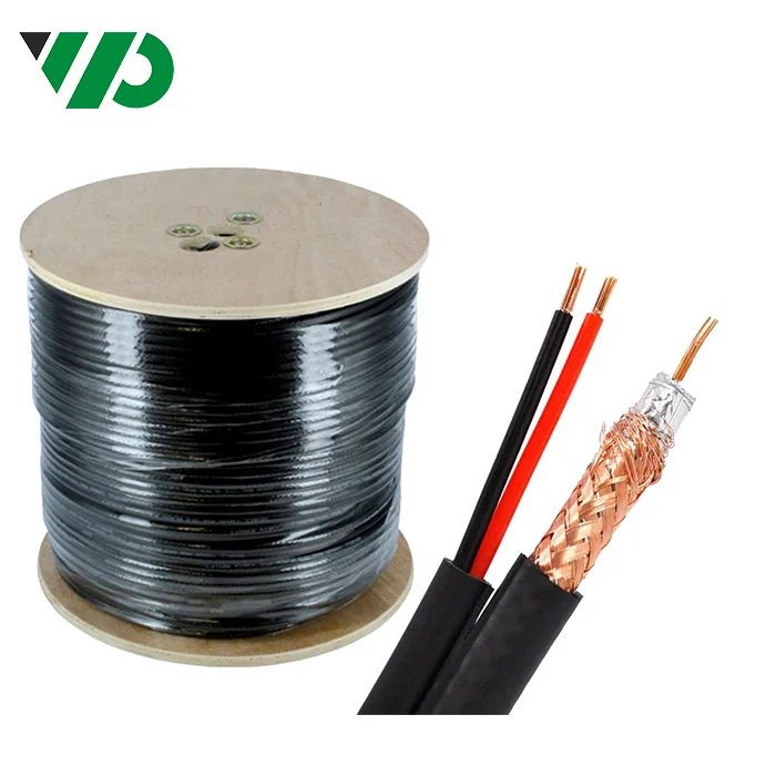 500FT CCTV CAMERA WIRE RG59 COAX//RS485//POWER PTZ DATA 18//2 SIAMESE CABLE