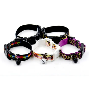 Halloween Cheer Decorative Dog Collars Nylon Tactical Dog Collar