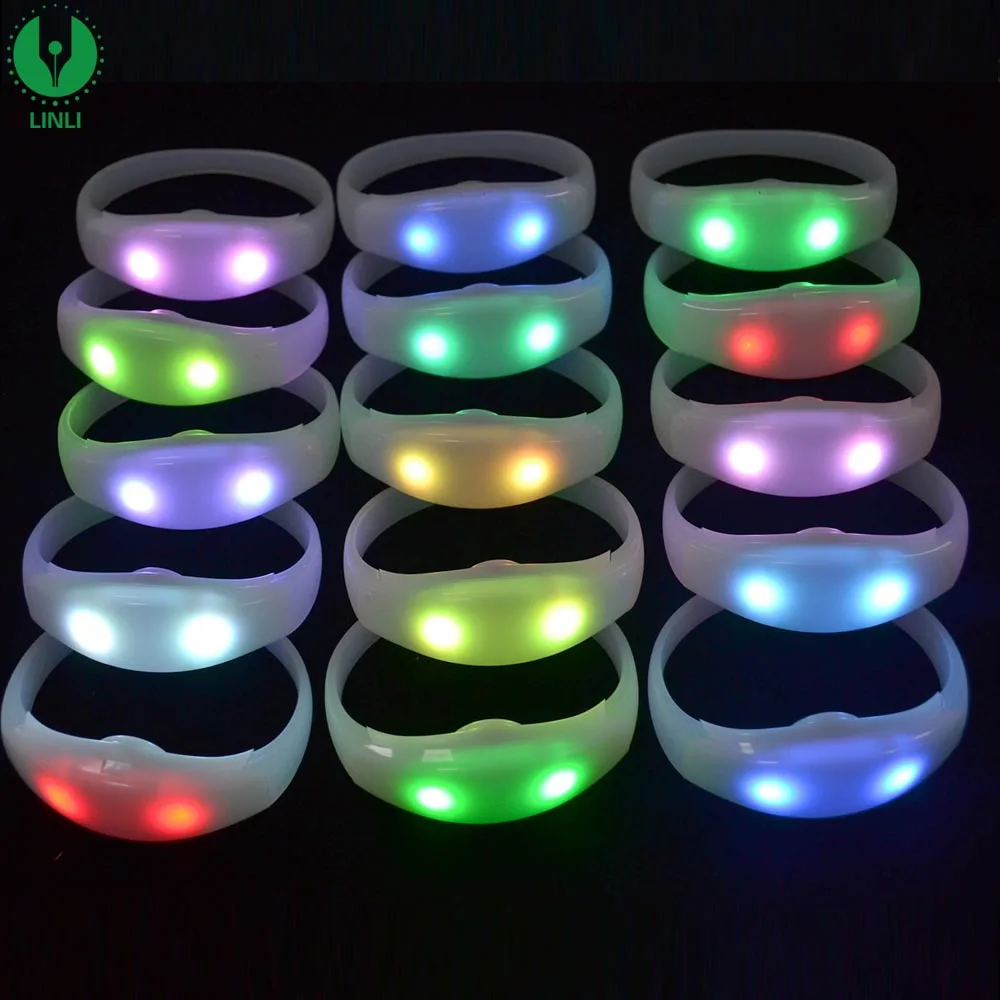 Rf Radio Remote Control Light Up Led Wrist Band Bracelet Buy Remote