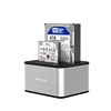 Clone Function HD07 2 Bay HDD Dock Fit 2.5 and 3.5 Hard Drive SATA Docking Station