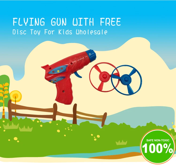 Wholesale Plastic Flying Disc Toy Shooter Gun For Kids Buy Flying