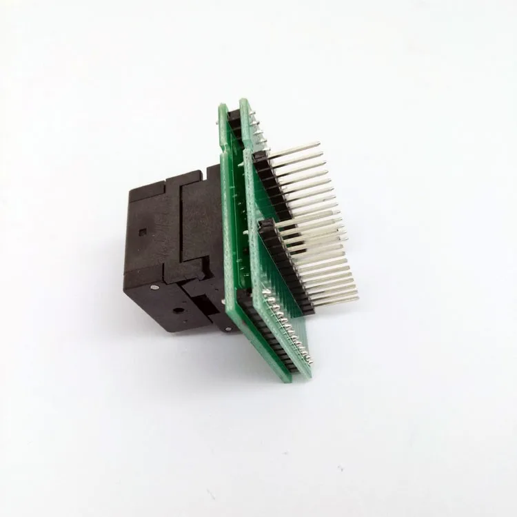 QFN20 MLF20 WLCSP20 to DIP20 DoubleBoard Programming Socket Adapter Pitch 0.5mm IC Body Size