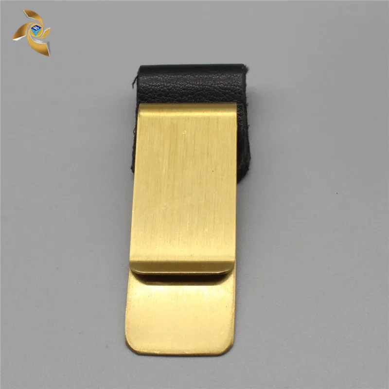 stainless stell custom enamel logo money clip