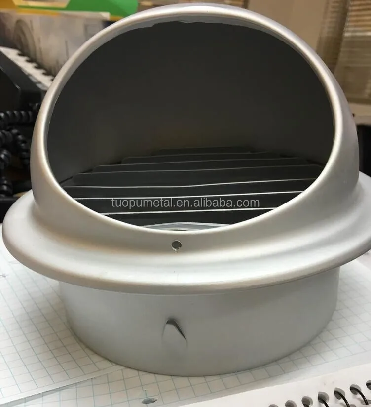 2016 New Design 100mm Aluminum Air Vent Cap With Damper Coating