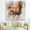 dropshipping High quality 100% handmade animal designs abstract horse oil painting on canvas for home decoration