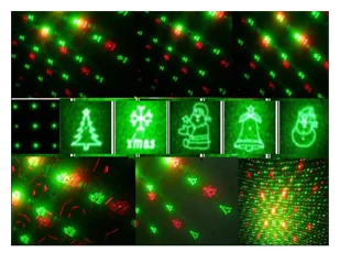 5w wide angle laser christmas tree decoration led stage night lighting