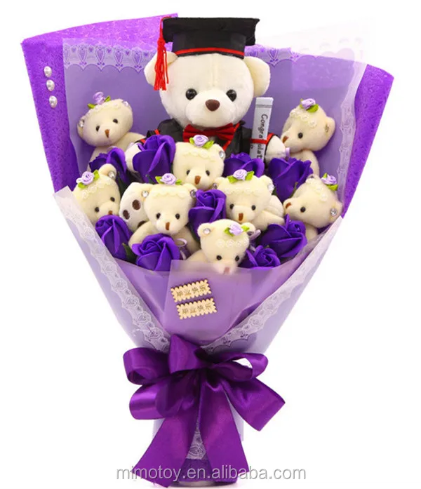 bouquet of stuffed toys