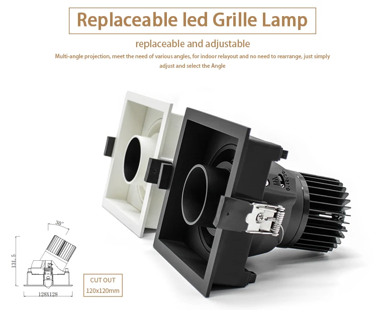 led grille downlight