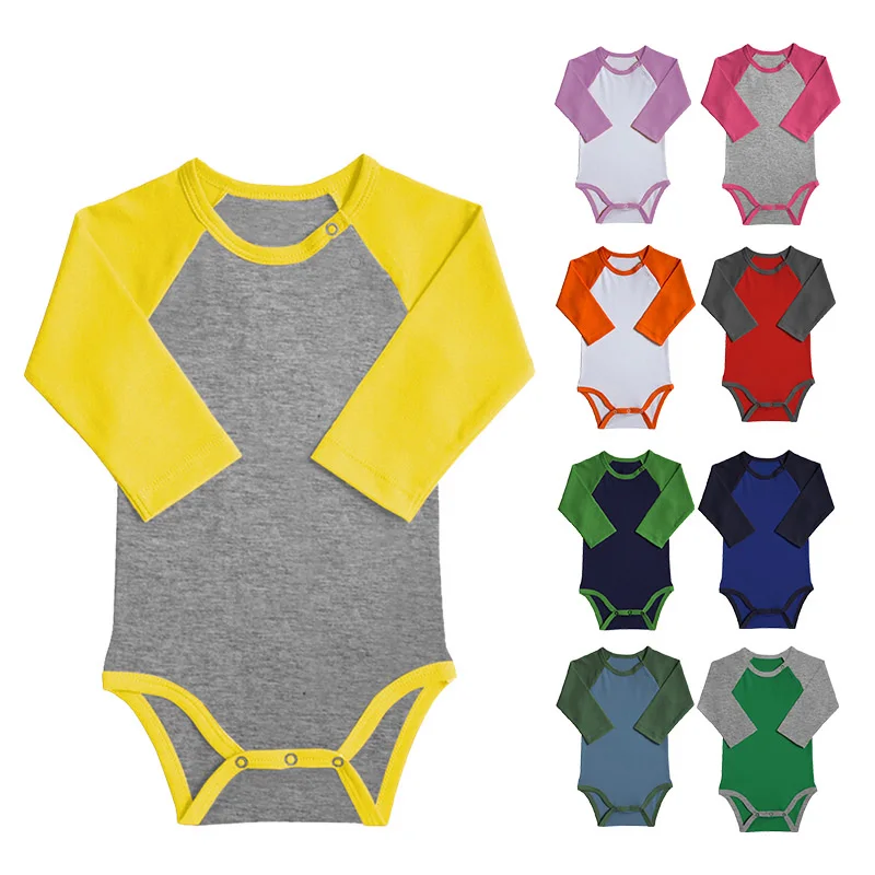 100 Cotton 40 Knit 190 Gram Cotton Interlock Long Sleeves Contrast