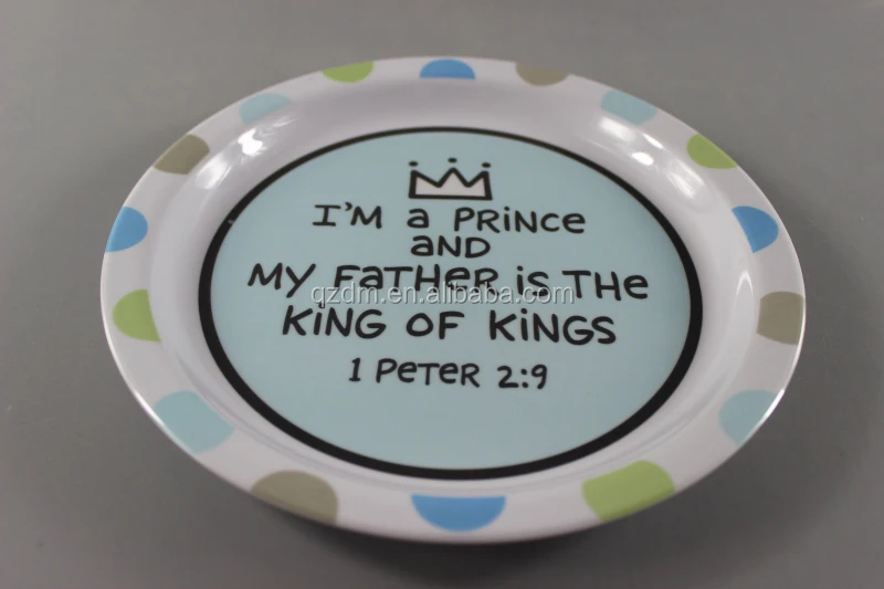 Food grade Melamine Children Dinner Plate