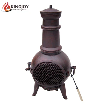 Easy To Assemble Outdoor Small Short Chimney Cast Iron Fireplace