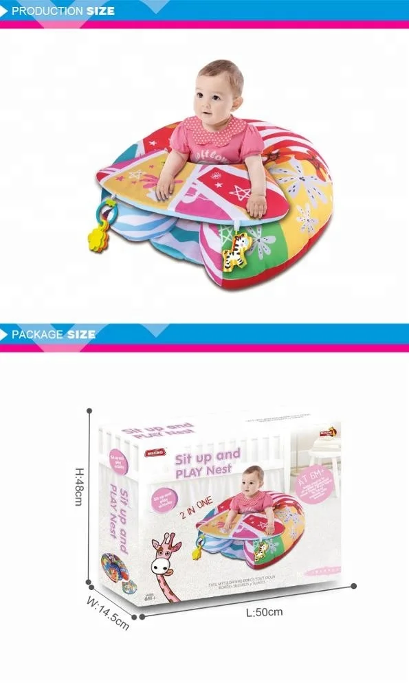2 In 1 Sit Up And Play Nest Floor Baby Toy Chair For Wholesale