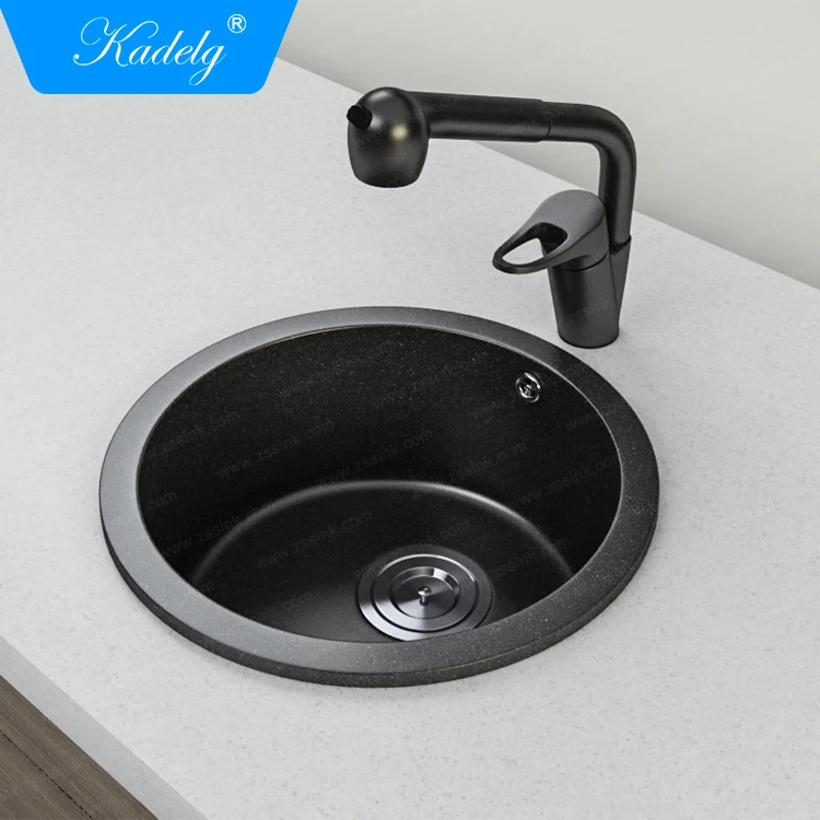 New Product Ideas Round Shape Composite Kitchen Sink Granit
